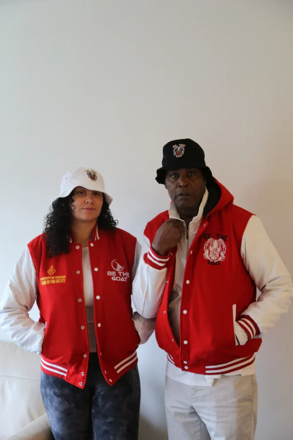 Baller Wool/Leather Jackets with Hood - Image 2