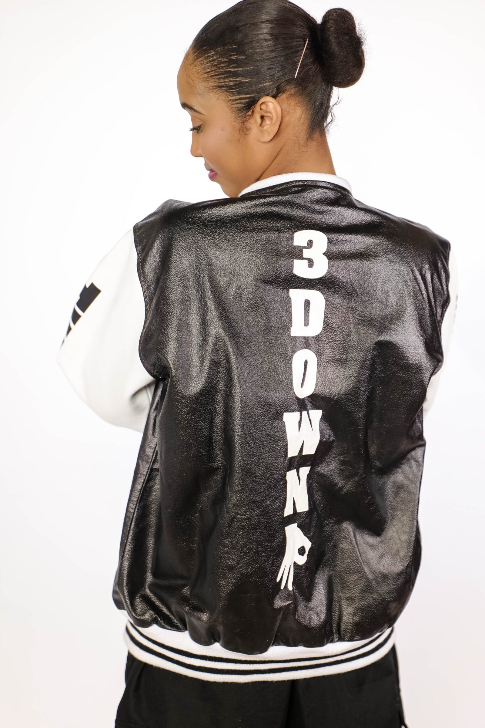 BE THE GOAT/ 3 DOWN LEATHER JACKET - Image 5