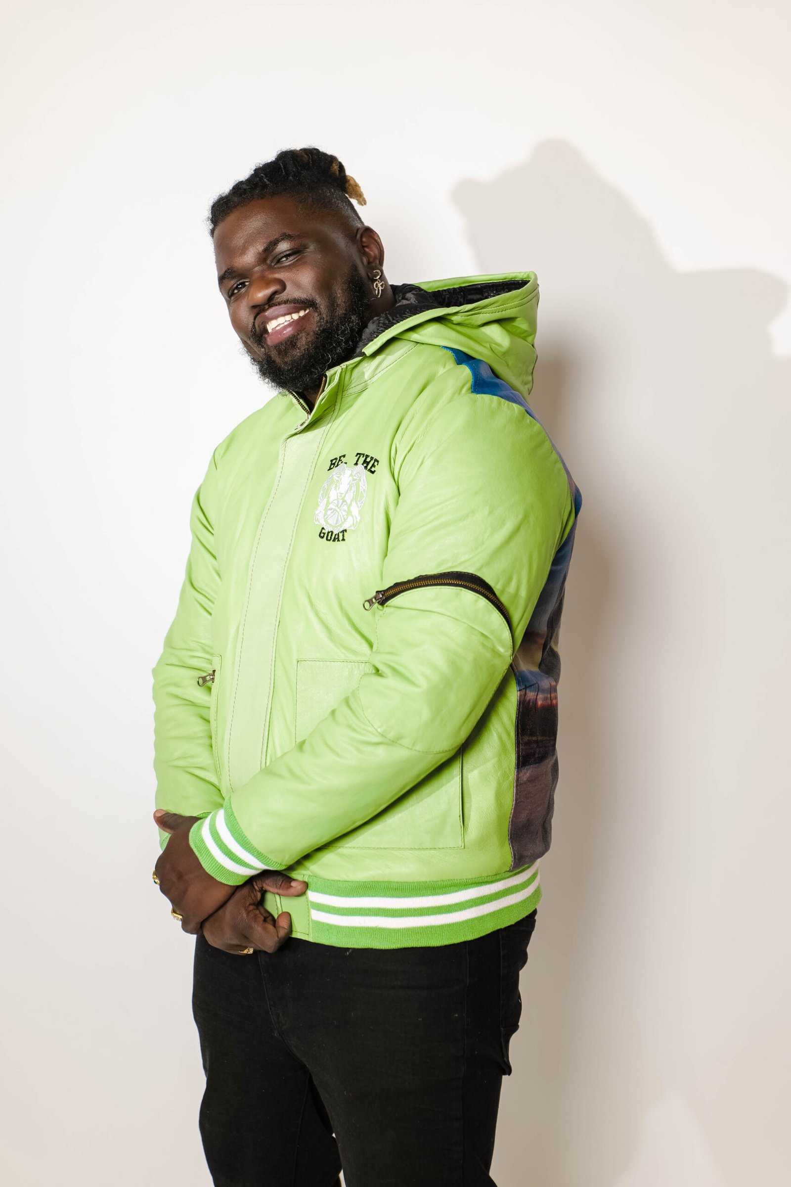 BE THE GOAT/ NOBODY MOVES LEATHER JACKET - Image 8