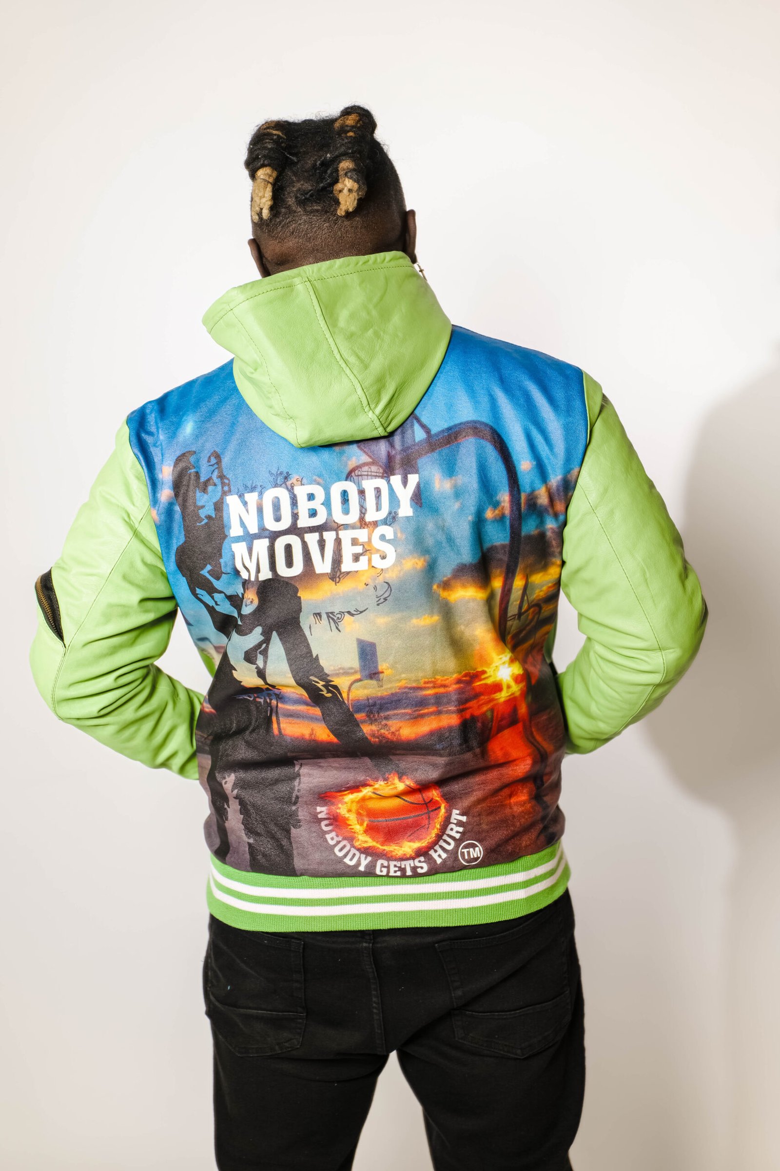 BE THE GOAT/ NOBODY MOVES LEATHER JACKET - Image 10