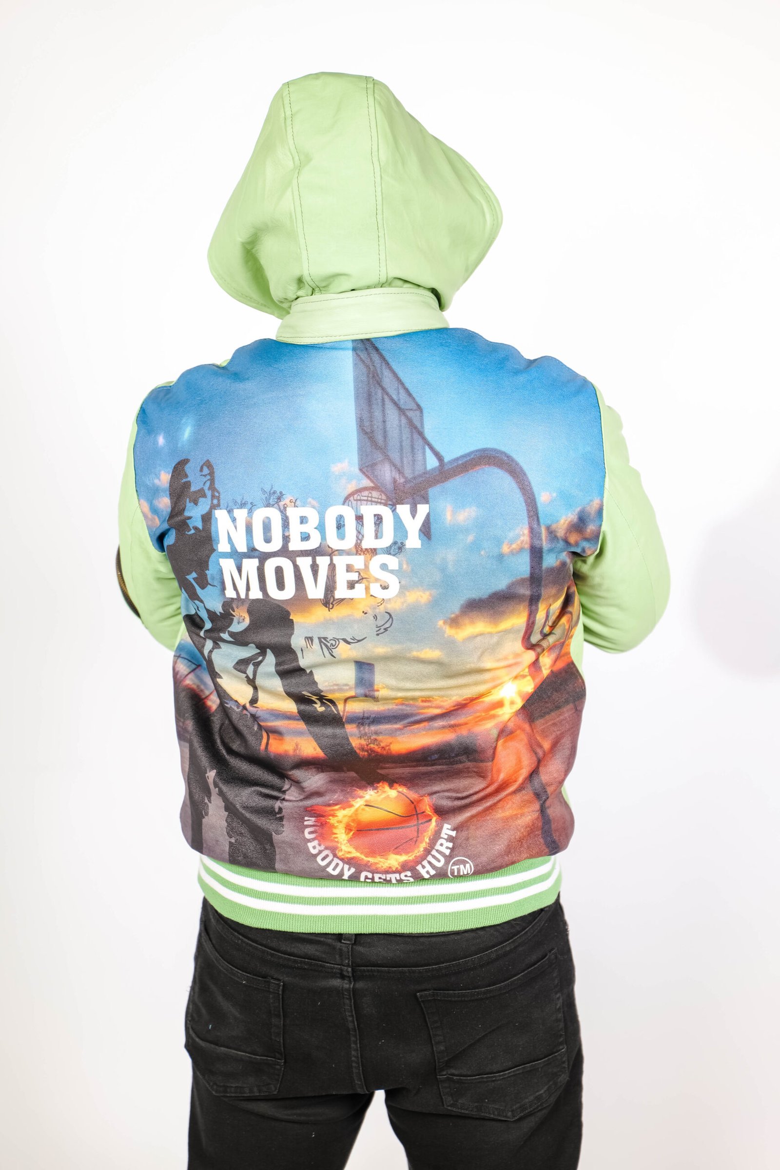 BE THE GOAT/ NOBODY MOVES LEATHER JACKET - Image 11