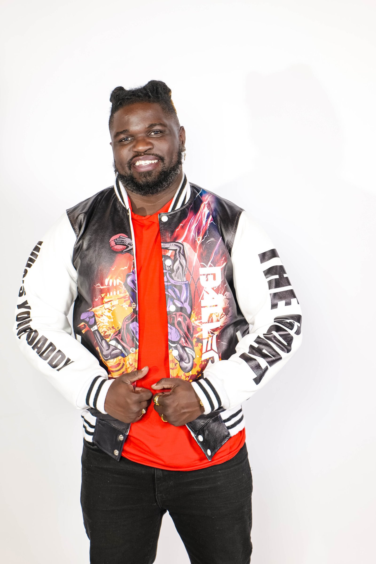 BE THE GOAT/ 3 DOWN LEATHER JACKET - Image 7