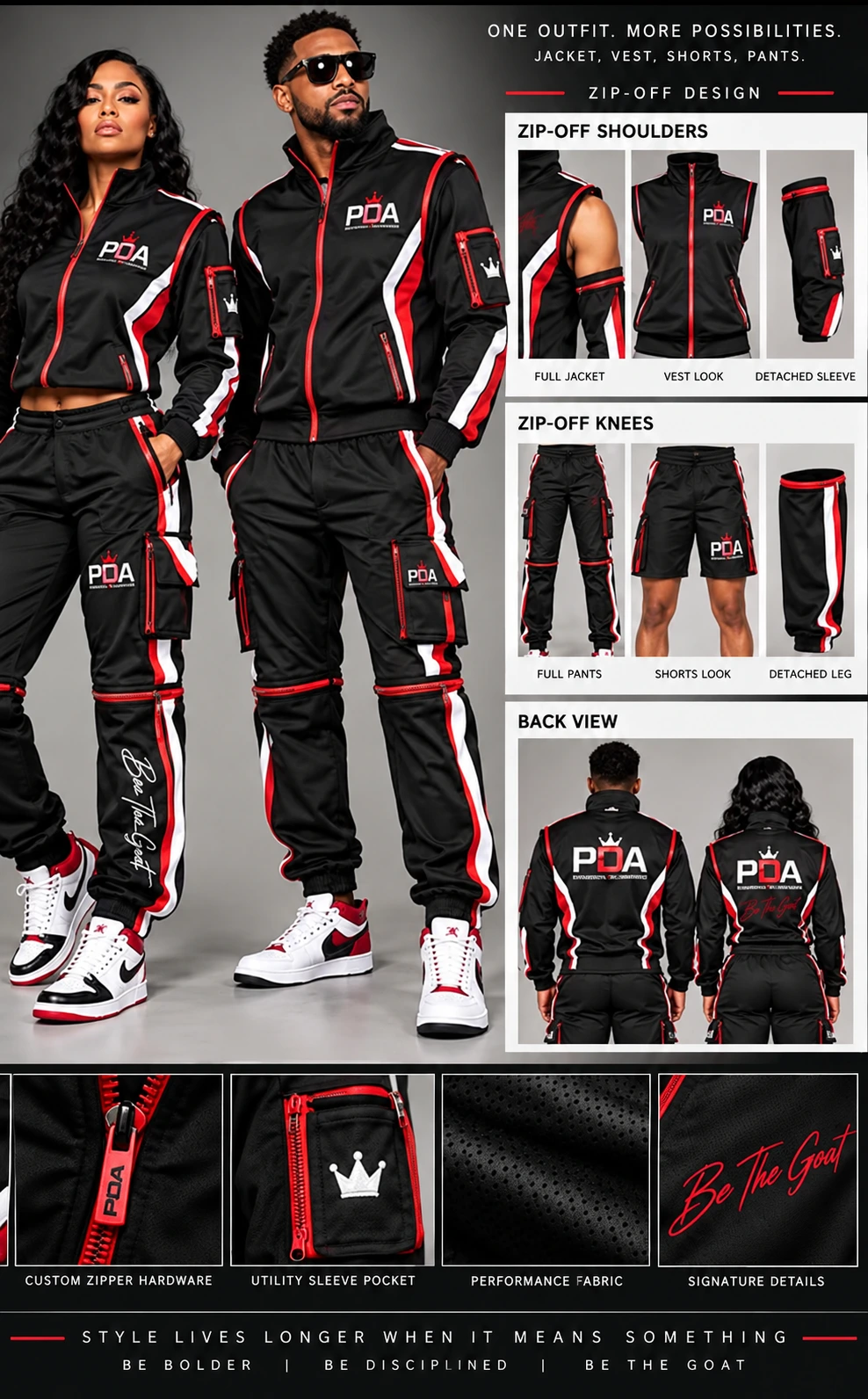 Zip-Off Streetwear_ One Outfit, Endless Possibilities