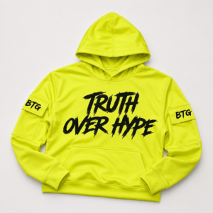 Truth Over Hype Dri-fit Stretchable Neon Hoodie