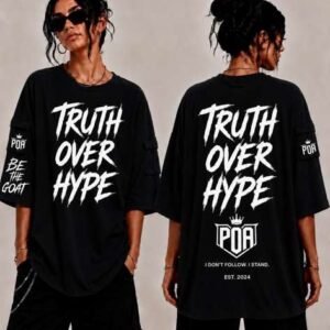 Truth Over Hype Oversized Unisex T-shirt